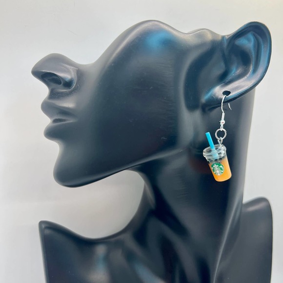 Starbucks Earrings - Boba Beads Earrings - Drink Earrings - Milk Tea Earrings - Picture 8 of 10